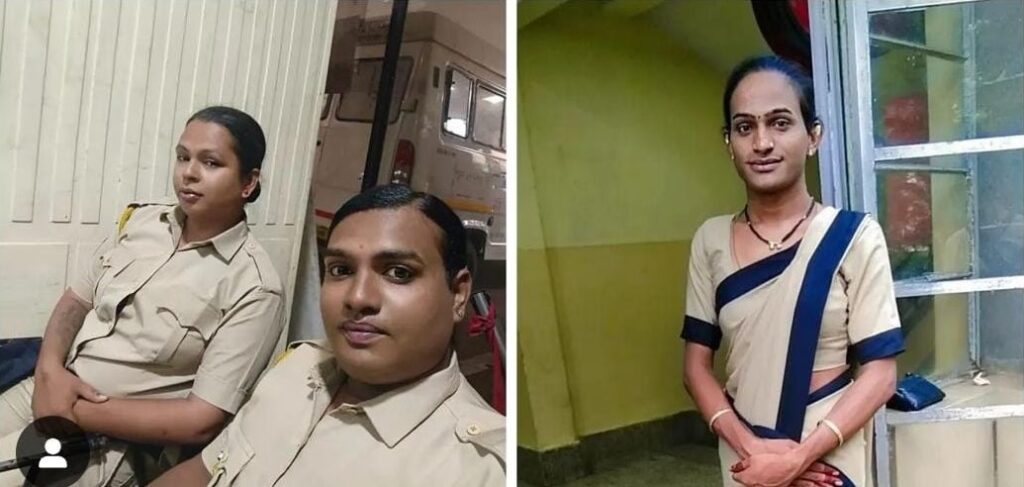 Transwomen participating in Maharashtra Police recruitment